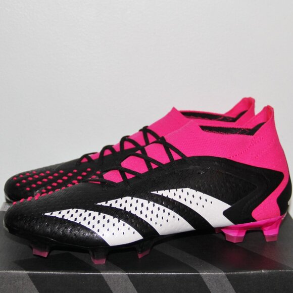 Adidas Predator Accuracy .1 FG Soccer Cleats Mens 5.5-8.5 Black Pink White main image 6